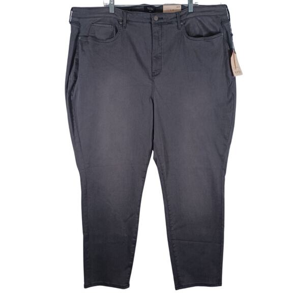 NYDJ Higher Rise AMI SKINNY Jeans Plus Size 26W Gilt Gray Wash Lift Tuck NEW - Picture 1 of 8